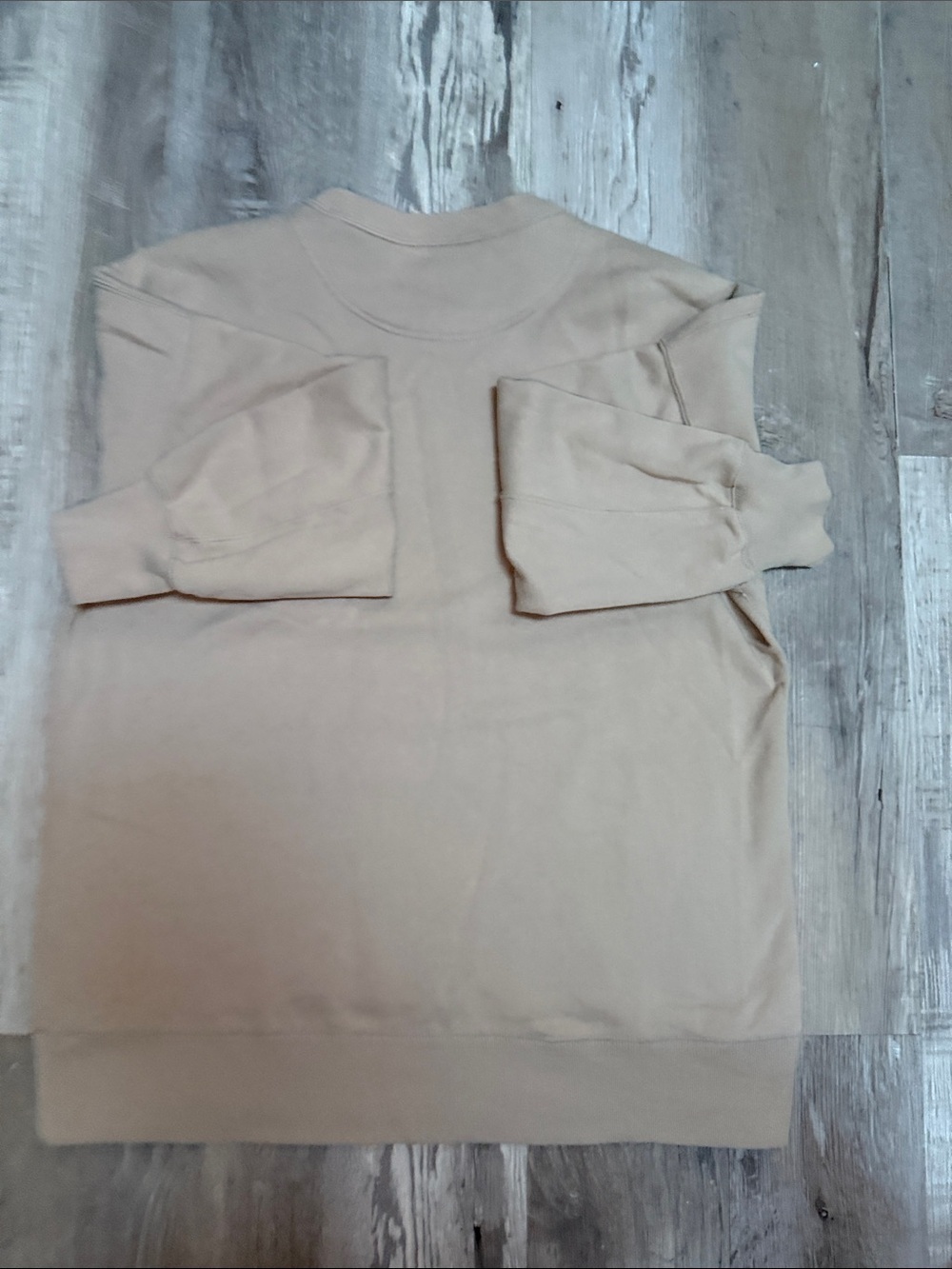 Abercrombie & Fitch Soft A&F Beige Crewneck Sweatshirt - Picture 3 of 4